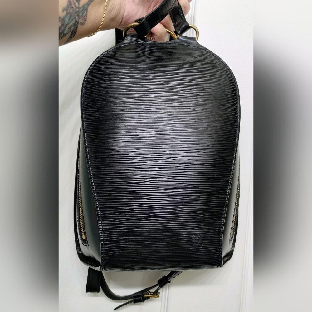 Black Epi Leather Backpack - Luxury Designer